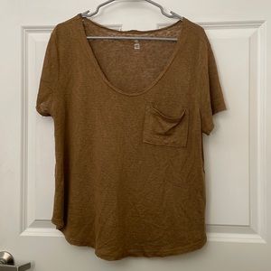 Mustard/Tan Pocket T-Shirt
